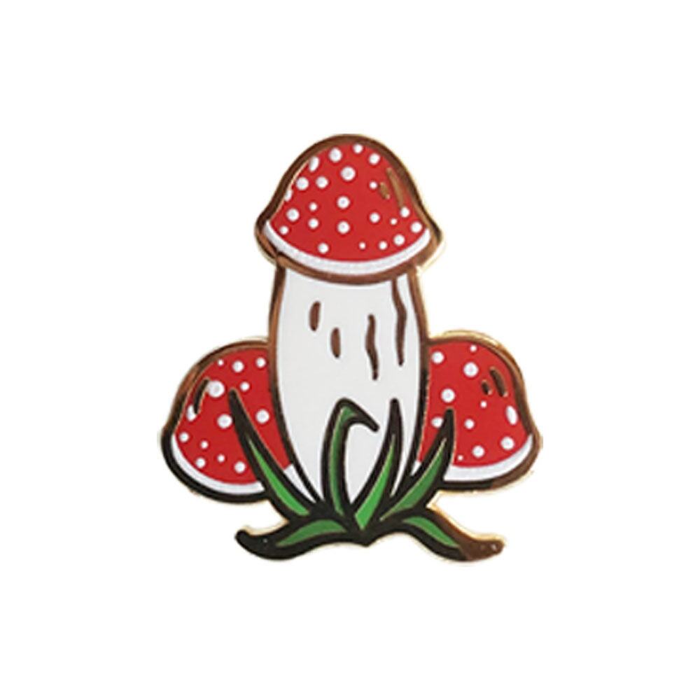Very Rare Three Mushrooms Pins Enamel Pins 066